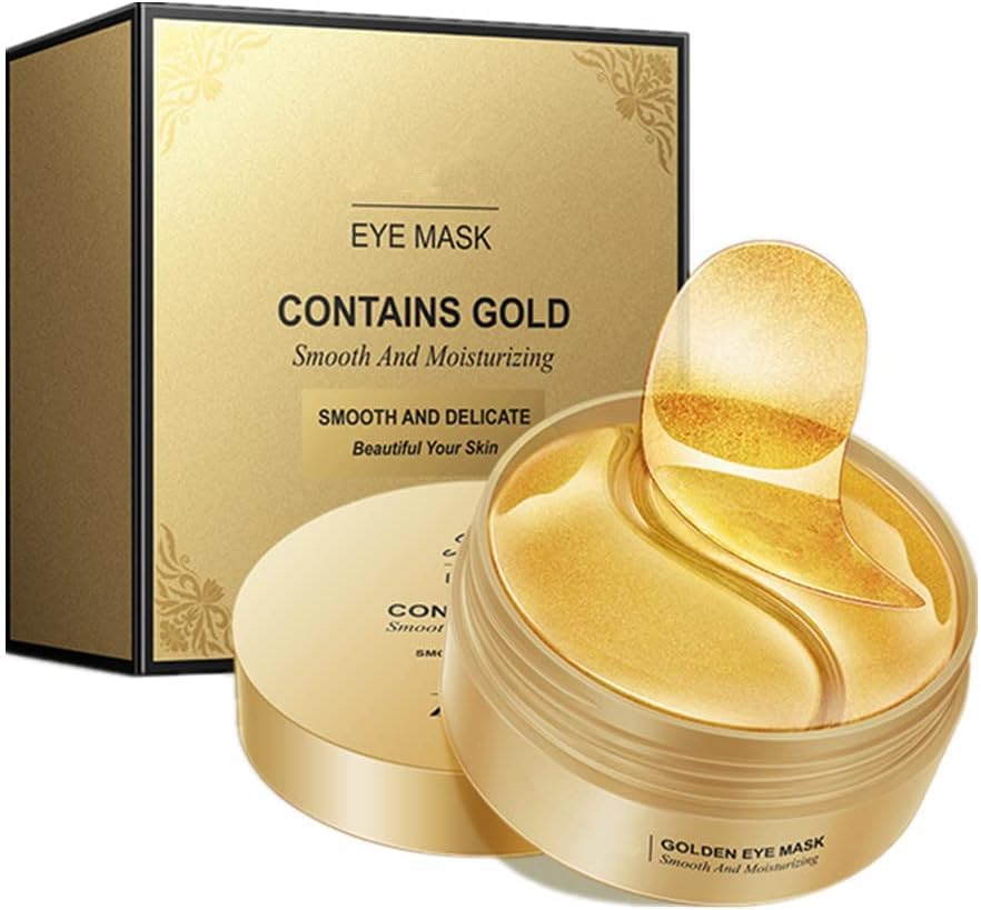 SCIENISH 60pcs Skincare Eye Mask 24K Gold Collagen Eye Mask Remove Dark Circles Eyebag Eye Patches Face Skin Care Product