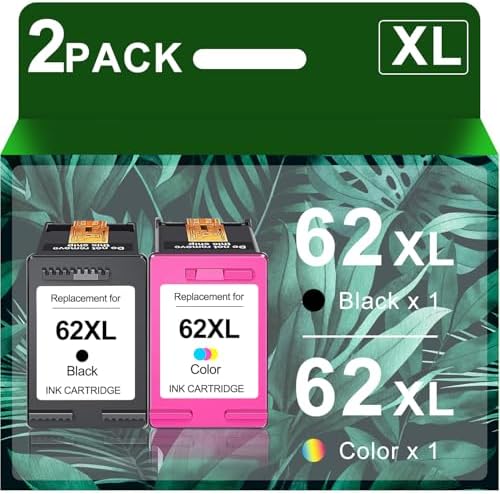 2 Cartucce HP62XL Nero + Colore Per HP Envy 5542/5663/7645 – Rigenerate Premium