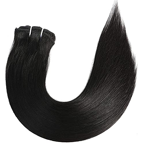 Image of Women Hair Extension Long Wavy Natural Black 20 Inches Hairpiece With Double Weft Clip In Extensions 5 BB Clip /Hair Extension for Women Party /Halloween /Christmas