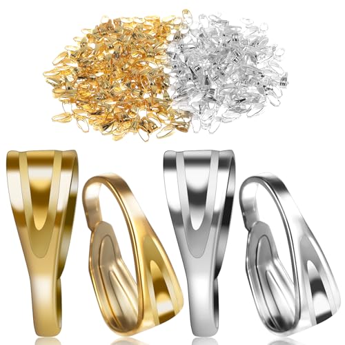 400 Stk Anhängerschlaufe ösen Anhänger,Edelstahl Kettenverschluss Clip,Schiebe-Anhängerverschluss für Halskette,Kettenverschluss Collierschlaufen,für DIY Halskette Schmuck Anhänger Schmuckherstellung 400 Stk Anhängerschlaufe ösen Anhänger,Edelstahl Kettenverschluss Clip,Schiebe-Anhängerverschluss für Halskette,Kettenverschluss Collierschlaufen,für DIY Halskette Schmuck Anhänger Schmuckherstellung