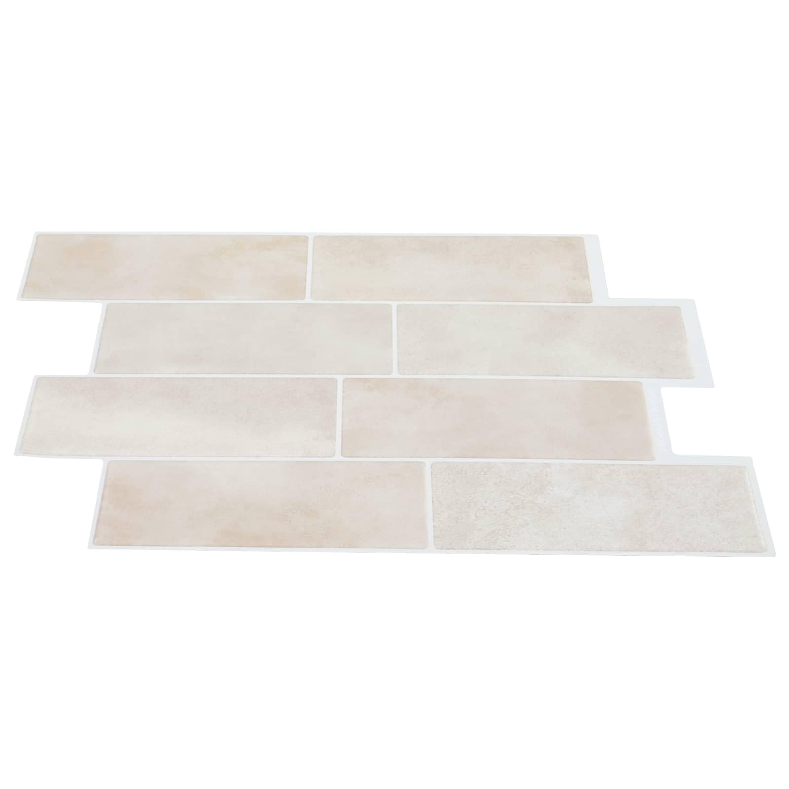 Azulejos de metro 50 piezas de mármol beige 29 x 21 cm autoadhesivo para decoración de pared interior creativo DIY diseño duradero e impermeable ideal para cocina, baño, pared trasera acento