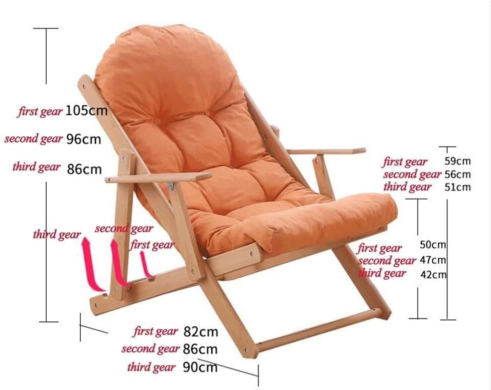 Chaise Lounge Indoor, Zero Gravity Chair with Cushion, Folding Lawn Recliner Patio Lounger Chair, Comfortable Portable Single Leisure Sofa for Living Room & Office(Black)