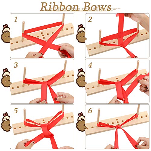Willbond WILLBOND-WOODEN MAKER TOOL-01 Bow Maker For Bow Ribbon Wreath Wooden Maker Tool thumb #2