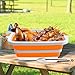3 Ducks Foldable BBQ Prep Tub Orange 16
