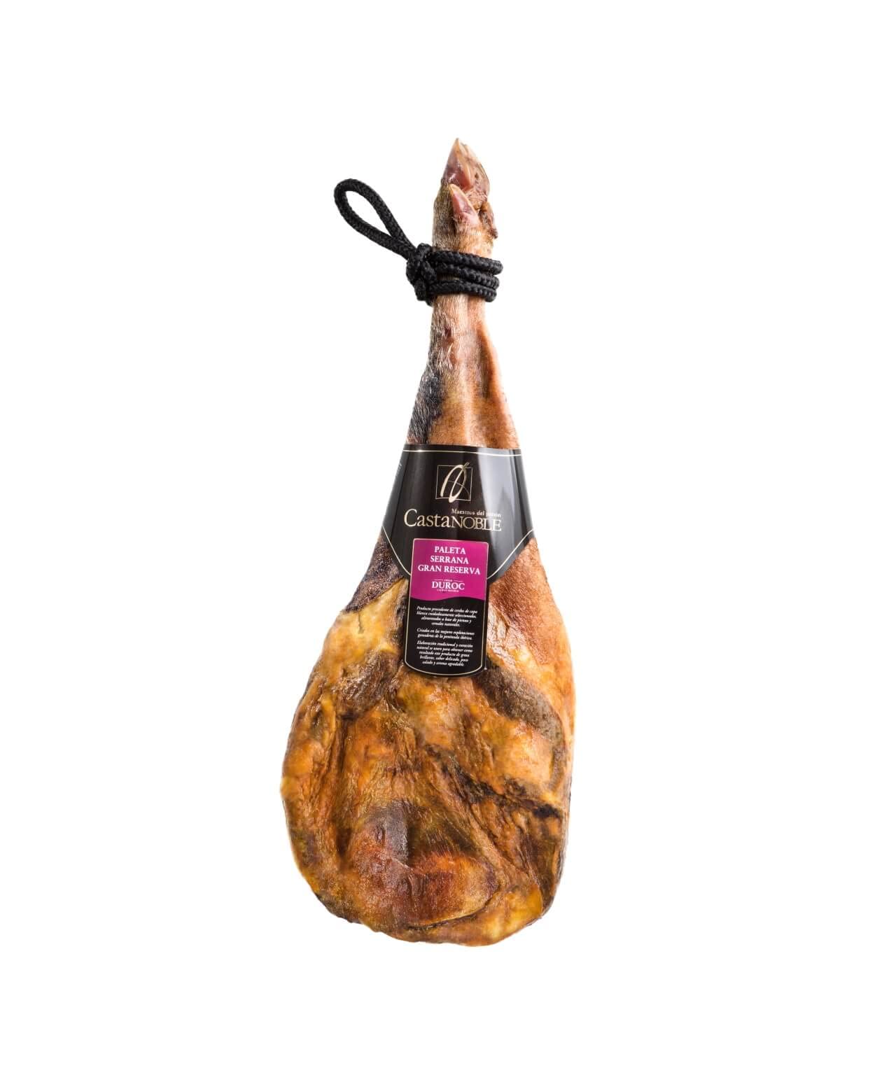 Paleta Serrana Gran Reserva Cruce Duroc | Castanoble | Peso Min. 5 kg | Curación 18 Meses aprox.