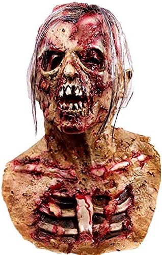 Waylike Scary Mask Halloween Scary Mask Latex Halloween Costumes Rubber Halloween Decorations for Zombie mask