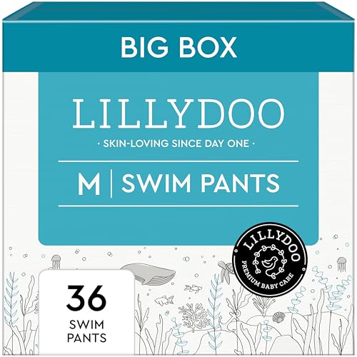 Image of LILLYDOO Disposable Baby Swim Diapers, Size Medium (20-33 lbs), 36 Count
