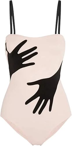 Miniatura 3 de SNKSDGM Traje de baño de una pieza para mujer, tirantes ajustables, control de abdomen, sexy, de corte alto, trajes de baño con salida de baño para