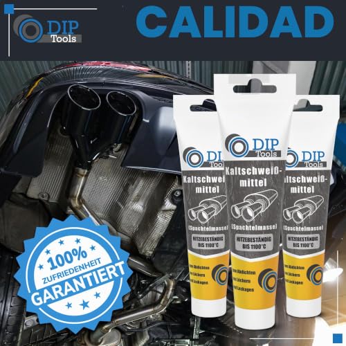 Miniatura 7 de Dip Tools Soldadura En Frío, 150 G, Resistente A La Corrosión Y Al Calor Hasta 1100 C, Pasta De Reparación, Pegamento Para Metal, Para Acero Y Aluminio