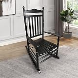 AnwickNomo Rocking Chair Outdoor, All Weather Resistant Indoor Plastic Patio Rocker Chair,Weather Re