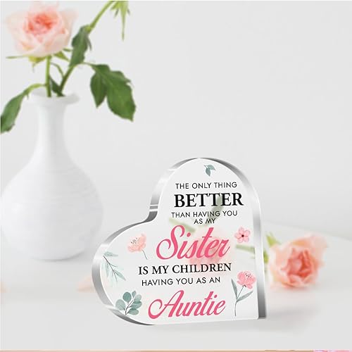 Vista 12 de Regalos para tía, regalos para tía, regalos para tías de sobrina, regalos para tía de sobrina, regalos de la mejor tía del mundo, una figura de Una