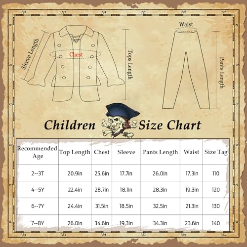 Disfraz Infantil Pirata 19 Piezas miniatura 7