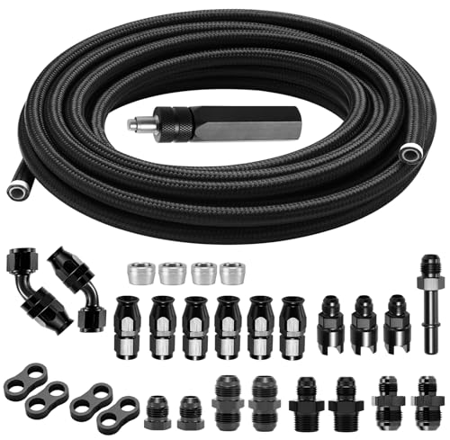 6AN 25FT Fuel Line Kit with PTFE Fittings