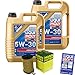 Produktbild QR-PARTS 69322036 Filter Set Inspektionspaket 10 Liter Liqui Moly Motoröl Longlife III 5W-30 MANN-FILTER Ölfilter