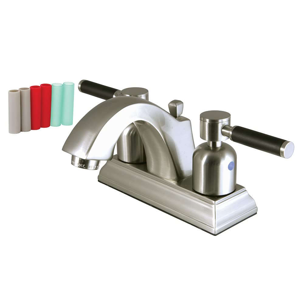 Robinet de toilette Kingston Kaiser en laiton nickel brossé de 4 cm de haute précision