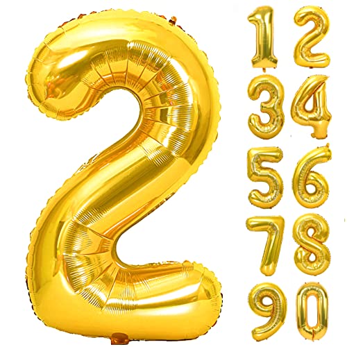 Mehrfarbige Ballons Folien Ballons Zahl Balloons 16 Zoll – Große Luft/Helium -Folie-Ballons Für Geburtstag, Party-Deko, UK Ballons Blau White Balloon
