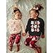 BOUTIKOME Toddler Kids Christmas Sweatshirt Little Girls Boys Santa Claus Shirts Cute Xmas Graphic Pullover Tops 2-7T(Black-1,2-3T)
