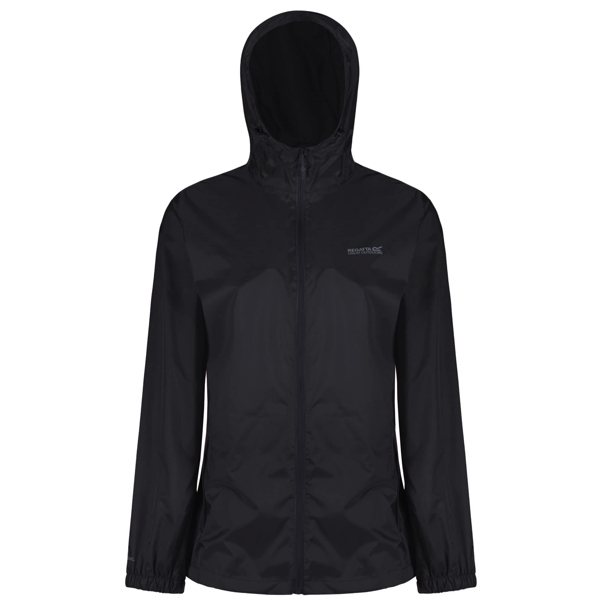 Regatta Pack It Iii Women's Waterproof and Breathable Lightweight Packaway Outdoor Jacket - Black - 44