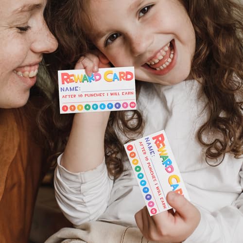 Tarjetas de recompensa material didáctico motivacional resistente con espacio para sellos 5