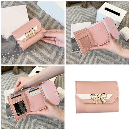 Trifold Wallet Credit Card Bank Card Cash Holder Woman Girl Short Type Coin Small Change Purse Multi Slot Clutch Wallet2
