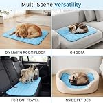Cooling Mat for Dogs, Self-Cooling Ice Silk Dog Mat, Portable Washable Non-Slip Pet Cooling Pad for Indoor & Outdoor Summer Use, Breathable Dog Cooling Blanket for Large & Small Dogs (Gray, XX-Large) - Image 7