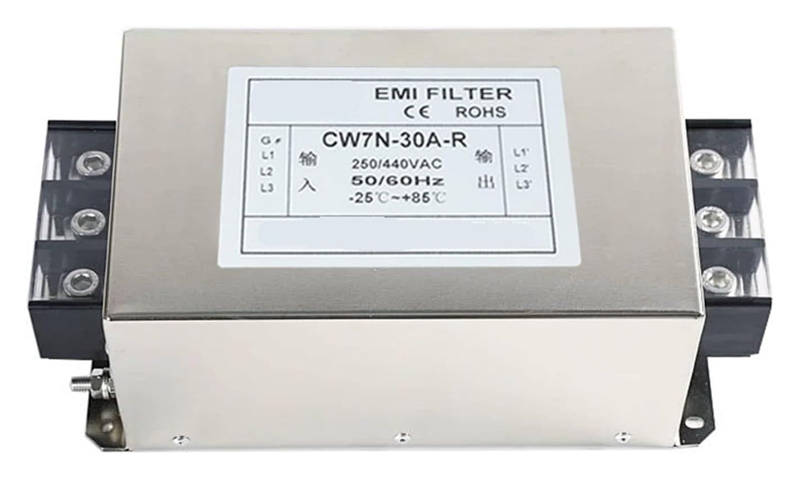 Filtre d'alimentation AC EMI triphasé pour onduleur servo 380V - 4