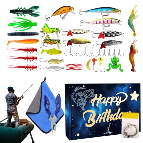 Kit de leurres de pêche idéal comme cadeau pour homme et père