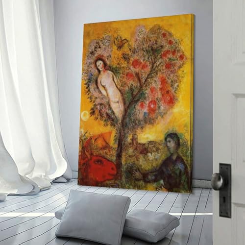 Impression sur toile La Branche Marc Chagall decor mural moderne 50x75 cm