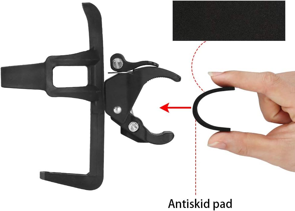 Accmor 2Pack Bike Water Bottle Holder/Cage, 360° Rotating, Fits Most Standard Bottles, Black, Plastic-Steel