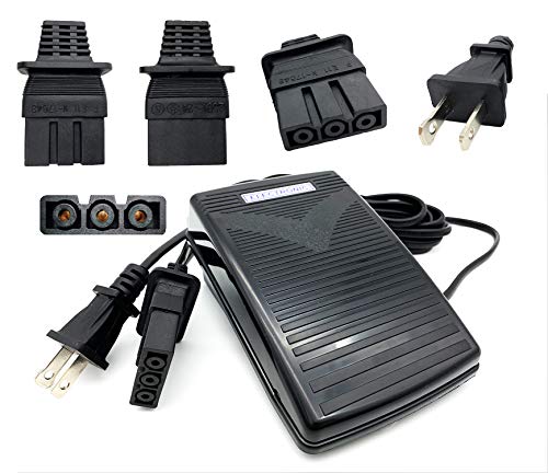 Brightlylit Foot Pedal And Power Cord For Brother Sewing Machine,Double Line Cvt Variable Speed Foot Controller,Suitable For Brother,Bm Series,Bernina,Bernette,Riccar,Babylock,Viking(J00360051) #TOP1