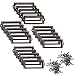 BCP 20pcs 83 x 33mm Bronze Color Metal Office File Cabinet Shelves Drawer Name Card Label Holder Frames with Screws