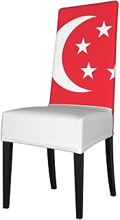 Singapore Flag Print Chair Covers Good Elasticity Water Proof Scratch Resistant Protective Case