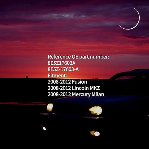 Miniatura 2 de Paquete de 2 boquillas para limpiaparabrisas Kit de boquilla para limpiaparabrisas Fusion Lincoln MKZ Mercury Milan repuesto OE 8E5Z17603A