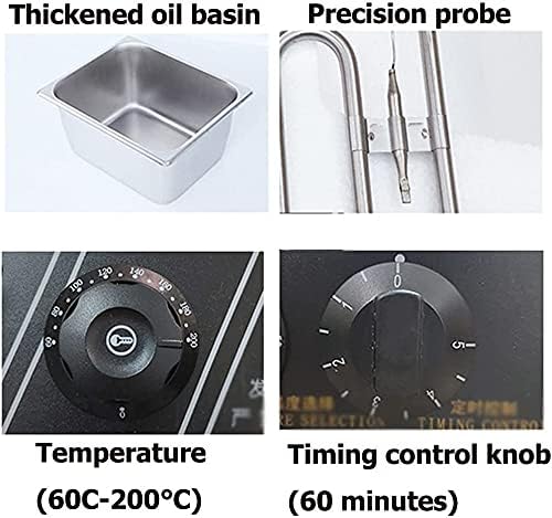 Freidora Eléctrica Doble Tanque 12L con Control de Temperatura 220V miniatura 5