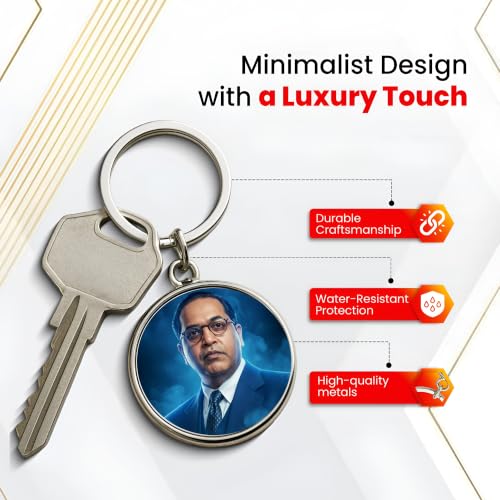 Image of MG | Protective Evil Eye /Spiritual Symbols /Om /Motivational Keychains | Double-Sided Metal Key Ring | Good Luck and devine Charm for Car, Bike, Home & Office