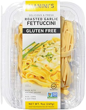 Manini's Gluten Free Roasted Garlic Fettucine, 9 Oz
