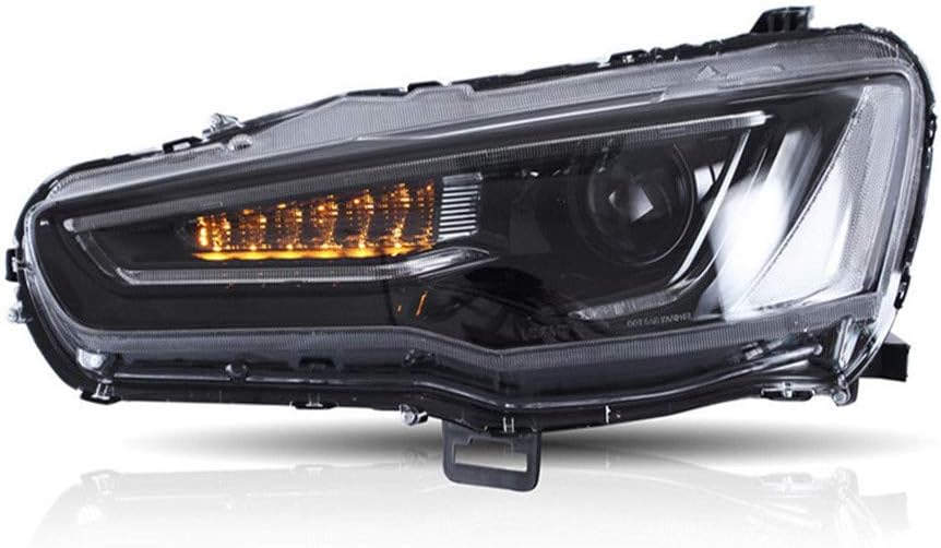 Nеw Prоduсt MOSTPLUS Projector Headlights W/ Full Black Housing Compatible with 2008-2020 Mitsubishi Lancer/EVO X | Dynamic Turn Light