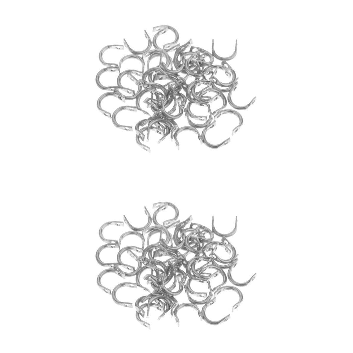 CALANDIS 100 Pieces Easy Clevises Spinner DIY Fishing Lures Accessories - S & M | Tackle Craft | Baits Lures & Flies-image-14