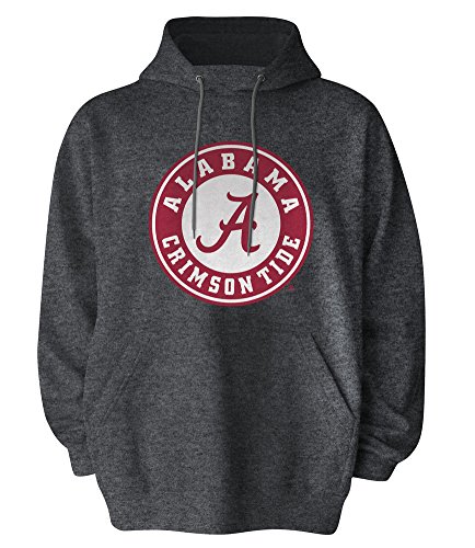 Elite Fan Shop Alabama Crimson Tide Hoodie Sweatshirt Icon Charcoal - L