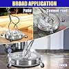 PWACCS 20 Pressure Washer Surface Cleaner, Stainless Steel Power Wash Surface Washer with Dual Handle & 4 Wheels, 4500 PSI Pressure Washer Scrubber for Cleaning Concrete, Cement, Patios and Driveways