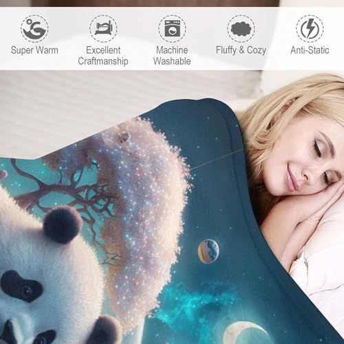 Couverture polaire ours panda une idee de cadeau original et doux - 4