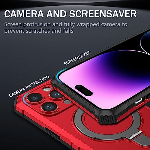 Coque iPhone 14 Pro Max robuste antichoc et anneau support magnétique intégré - 5