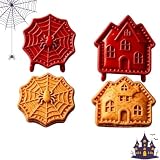 Halloween Mini Pie Formen zum Backen,Hand Pie Maker Set für Pasteten，2pc A