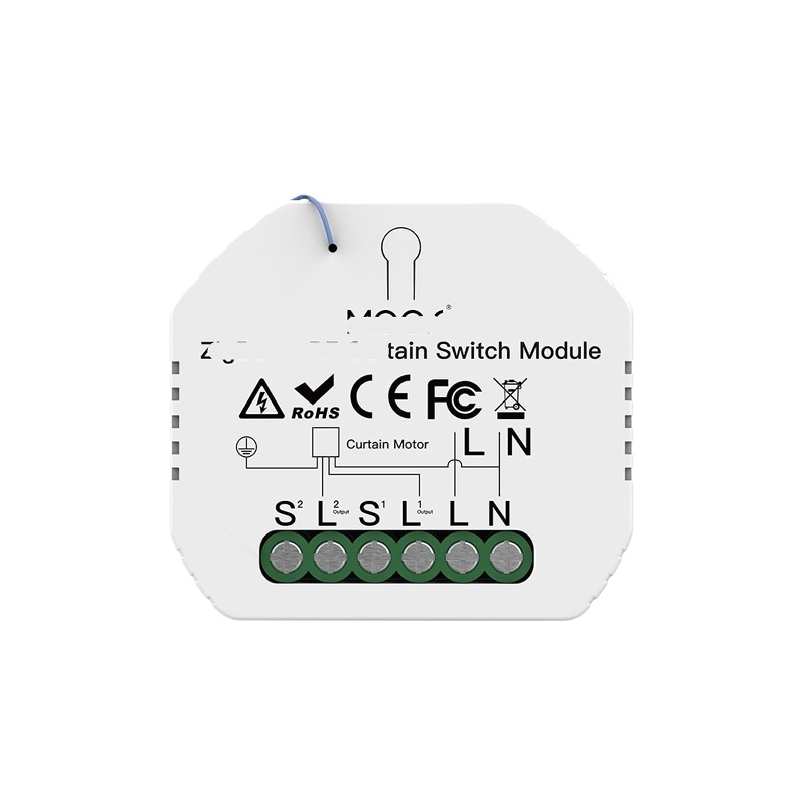 Módulo de relé inteligente ZigBee 3.0 para interruptor de luces y persianas de 1/2/3 grupos 4