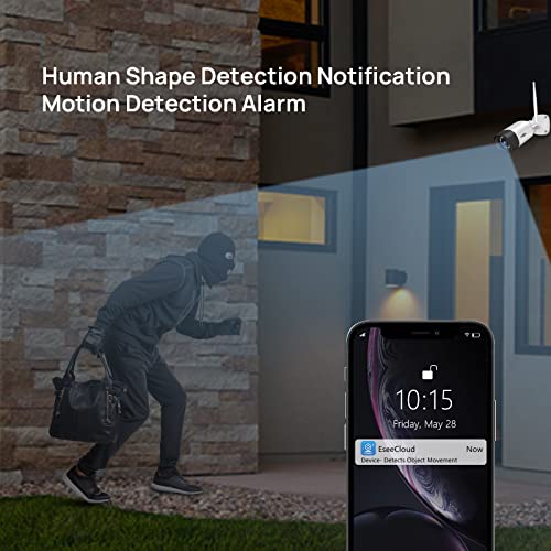 Image of Hiseeu 5MP WiFi Security Camera System Outdoor,12Pcs 16CH NVR Camera Surveillance System,Color Night Vision, Spotlight& Siren Alarm,2-Way Audio,3TB HDD for 24 /7 Recordings