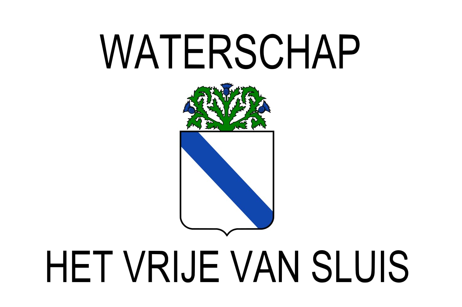 Drapeau Het Vrije van Sluis vlag 2 faites revivre l'histoire des Pays-Bas