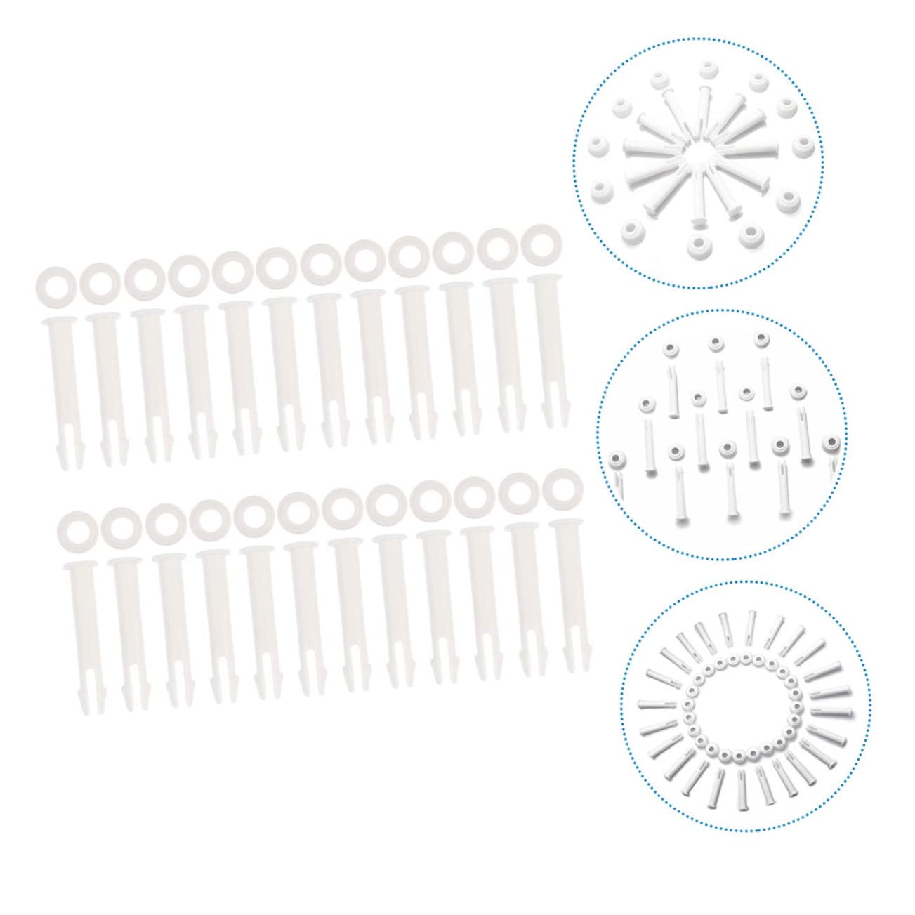 POPETPOP 2 Series Conectores De Piscina De Plástico para Piscina Desmontable Accesorios 24 Piezas X 2