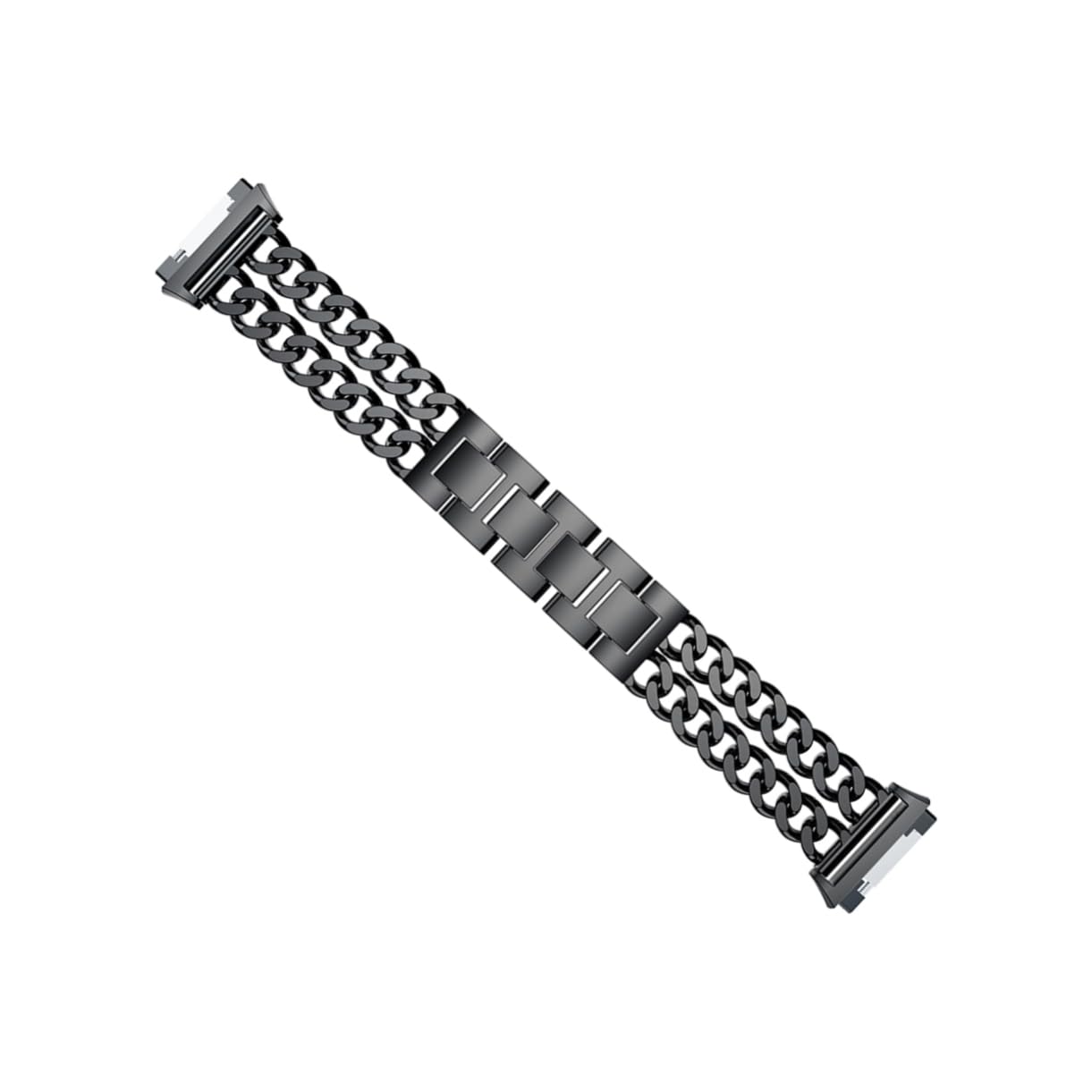 HEMOTON Inoxydable Bande Noir Oens Noir Fi Anti Rouille Bracelets Comdum Lisse Crna Confortable Réglable Bracelet Habillé Solide En Alliage De Zinc Denim Chaîne