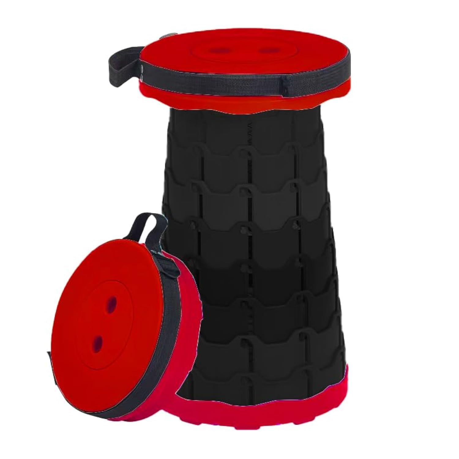 Diabolical Telescopic Stool - Camping Furniture, Fishing Gifts, Folding Stools for Adults, Garden Stool, Pop Up Stool for Adults, Travel Chair (Red)