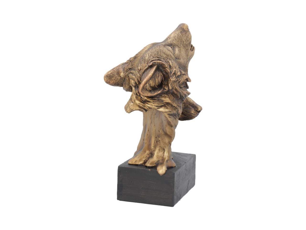 Nemesis Now Canción del Lobo Salvaje Busto 23cm Bronce, Resina